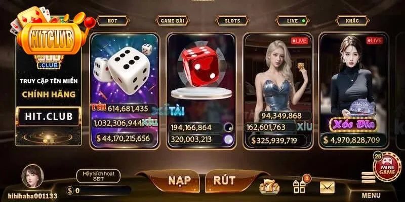Khám phá sân chơi online Hitclub